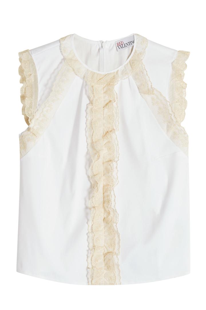 Red Valentino Red Valentino Sleeveless Top With Lace