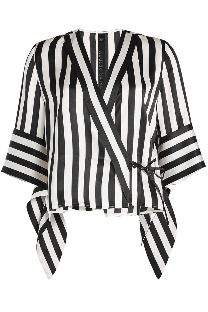 Petar Petrov Petar Petrov Este Striped Silk Blouse