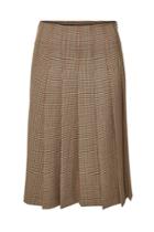 A.p.c. A.p.c. Nina Gingham Pleated Midi Skirt