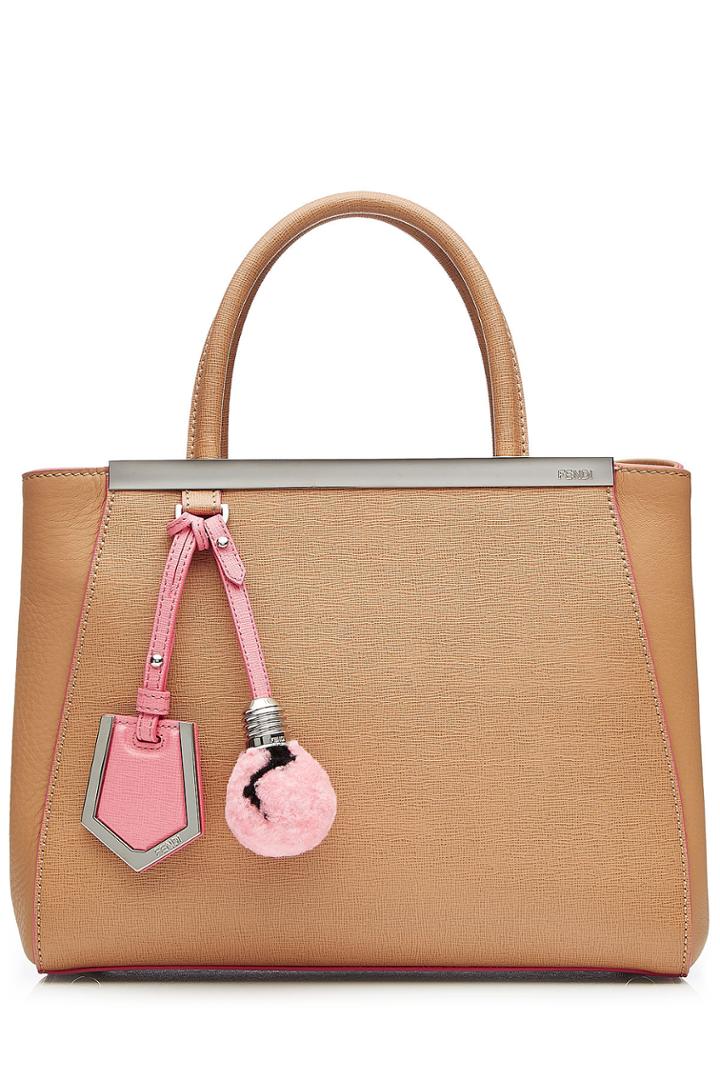 Fendi Fendi 2jours Small Leather Tote - Brown