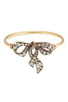 Marc Jacobs Marc Jacobs Crystal Embellished Bow Bracelet - Gold
