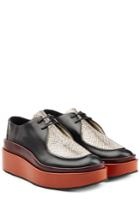 Jil Sander Jil Sander Platform Oxfords With Snakeskin - Multicolor
