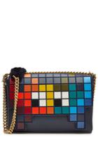Anya Hindmarch Anya Hindmarch Space Invaders Ephson Leather Shoulder Bag - Multicolor