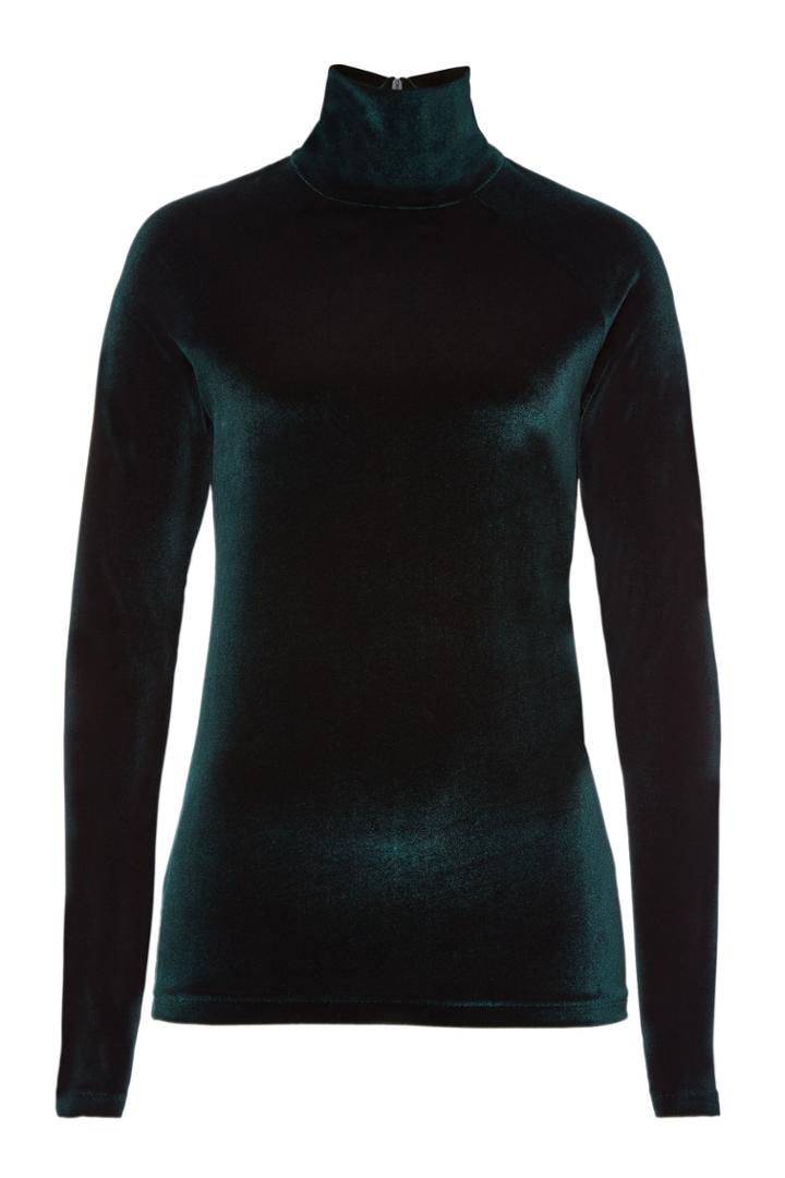 Haider Ackermann Haider Ackermann Velvet Turtleneck Top