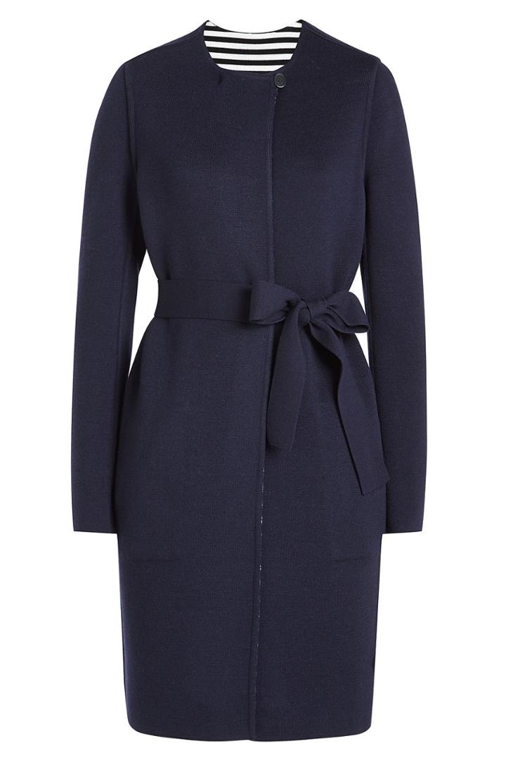 Max Mara Max Mara Medusa Tie Belt Knit Cardigan In Virgin Wool