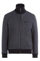 Hugo Hugo Zipped Jacket With Wool - Grey