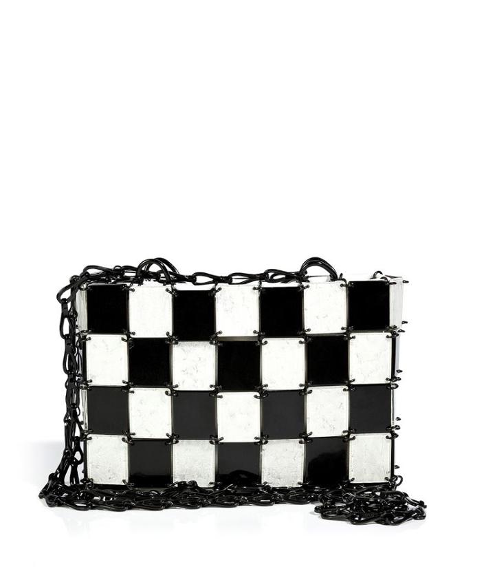 Paco Rabanne Crossbody Bag In Black/white