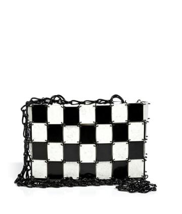 Paco Rabanne Crossbody Bag In Black/white