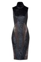 Donna Karan Donna Karan Colorblock Patchwork Sheath In Black