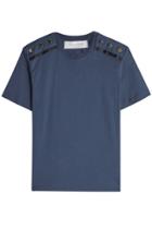 Victoria, Victoria Beckham Victoria, Victoria Beckham Cotton T-shirt With Buttons
