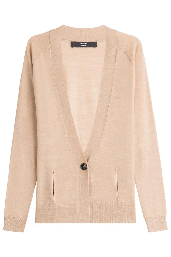 Steffen Schraut Steffen Schraut Merino Wool Cardigan - Camel