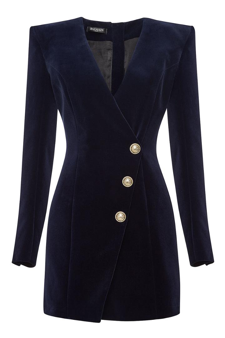 Balmain Balmain Velvet Mini Dress