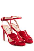 Valentino Valentino Angelicouture Suede Stilettos - Red