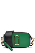 Marc Jacobs Marc Jacobs Snapshot Colorblock Leather Shoulder Bag - Green