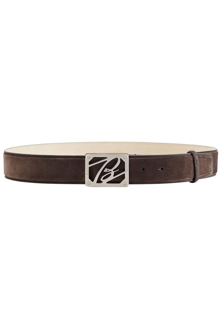Brioni Brioni Suede Belt - Grey