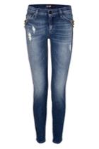 Seven For All Mankind Seven For All Mankind The Skinny Jeans In Blue Rock Indigo