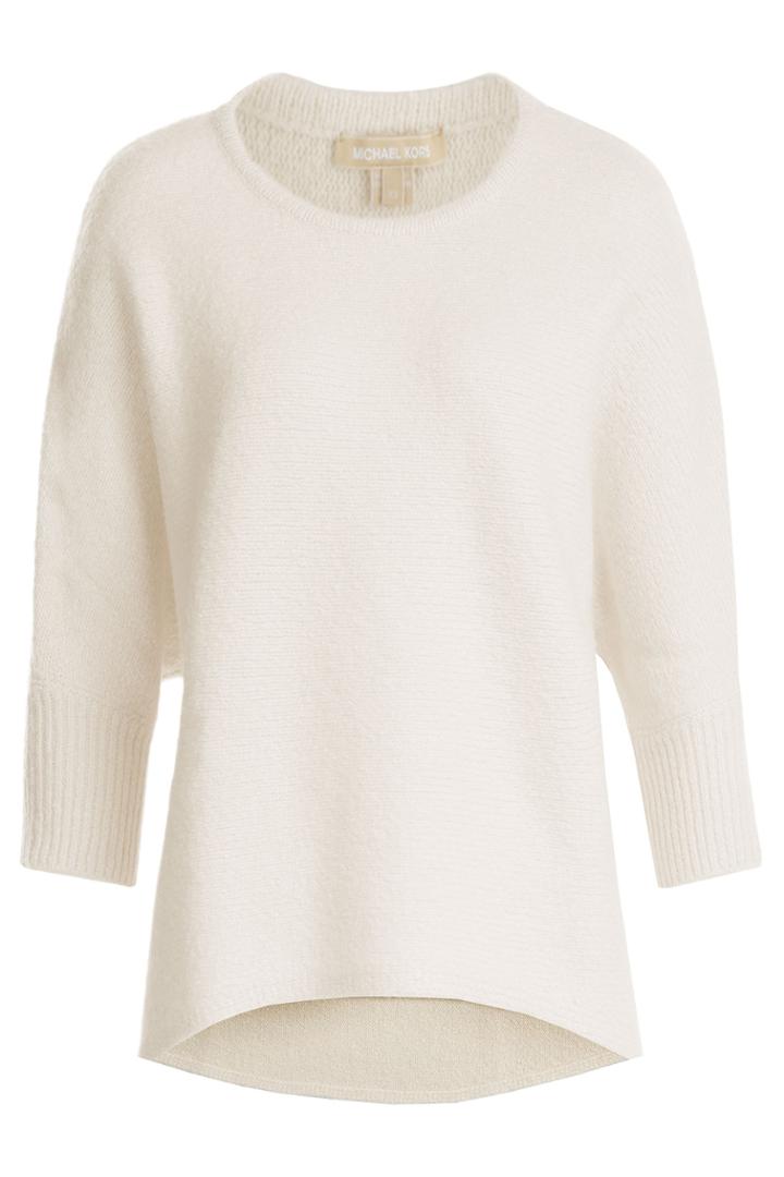 Michael Kors Collection Michael Kors Collection Wool-silk Knit Top - White