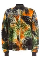 Kenzo Kenzo Shearling Bomber Jacket - Multicolor