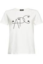 A.p.c. A.p.c. Klee Printed T-shirt In Cotton And Linen