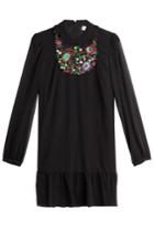 R.e.d. Valentino R.e.d. Valentino Embroidered Silk Dress