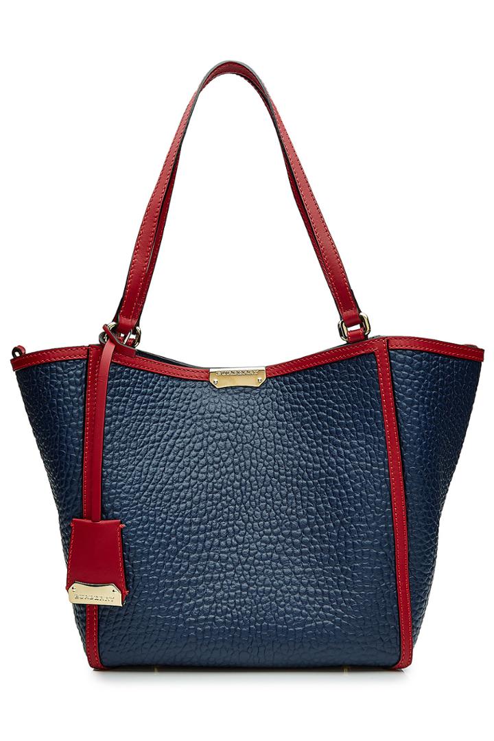 Burberry Shoes & Accessories Burberry Shoes & Accessories Small Canterbury Leather Tote - Blue