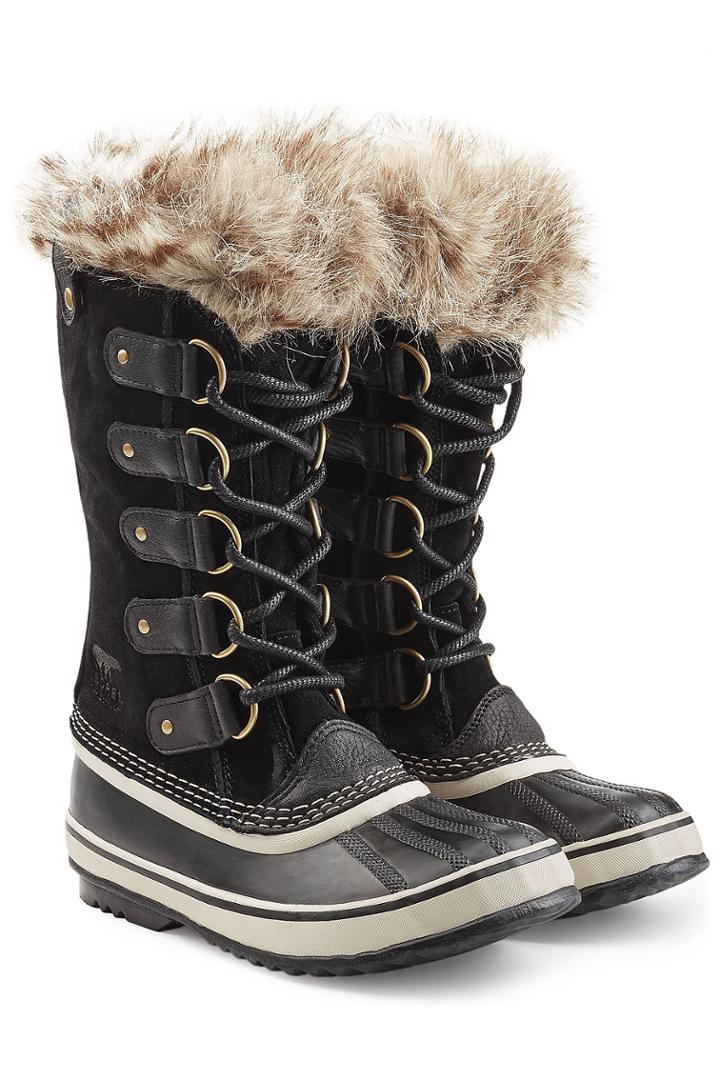 Sorel Sorel Joan Of Arctic Tall Boots With Faux Fur - Black