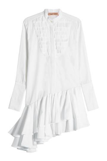 Maggie Marilyn Maggie Marilyn Distressed Cotton T-shirt With Ruffles