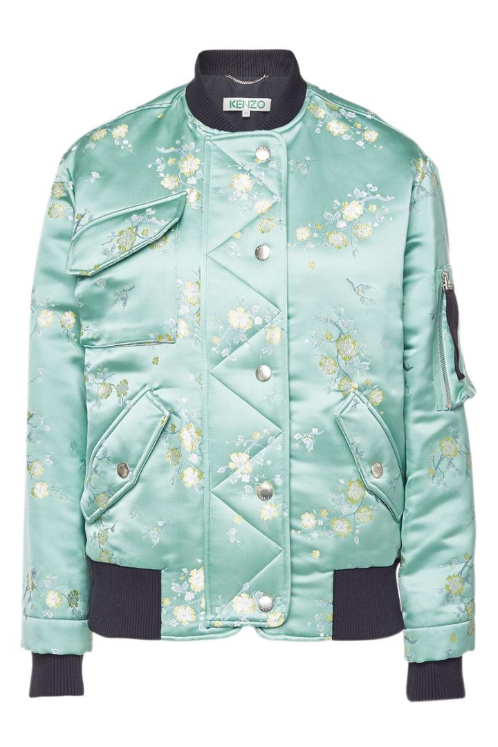 Kenzo Kenzo Printed Satin Bomber Jacket