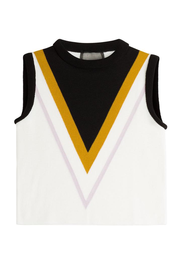 Giambattista Valli Giambattista Valli Virgin Wool Cropped Top - Multicolor