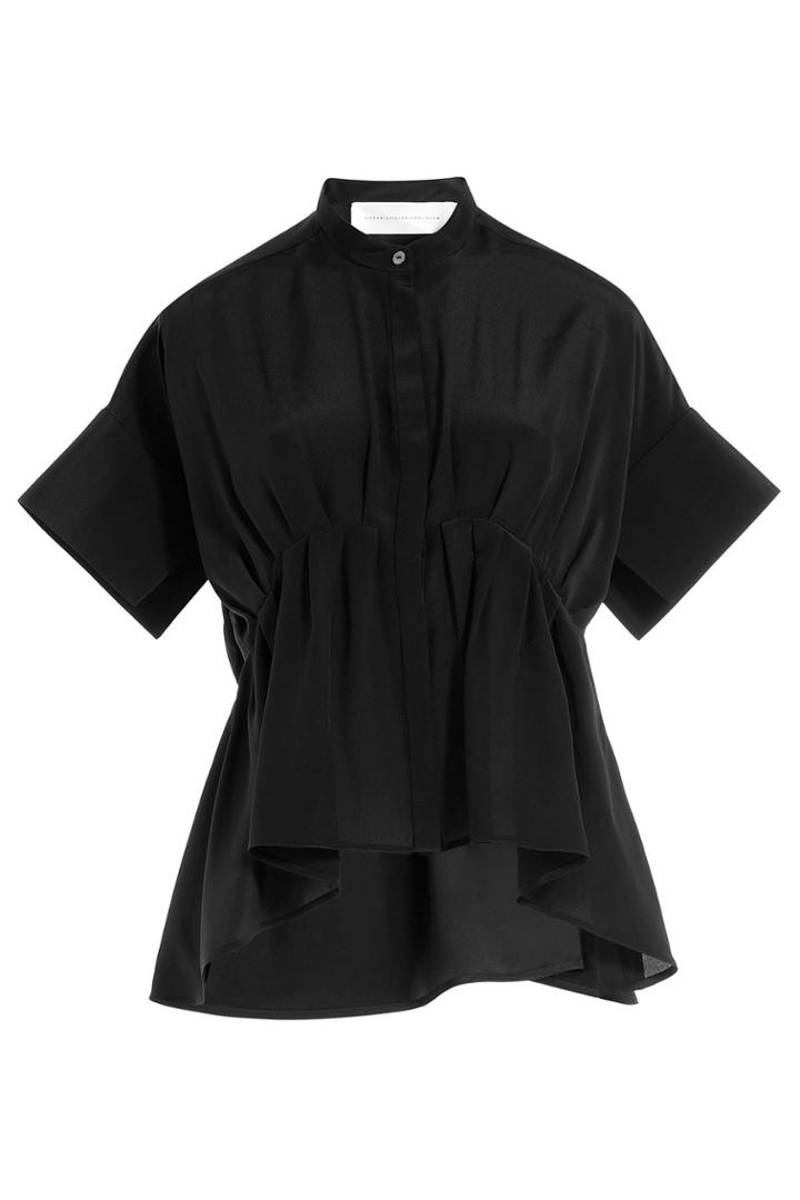 Victoria, Victoria Beckham Victoria, Victoria Beckham Gathered Silk Blouse