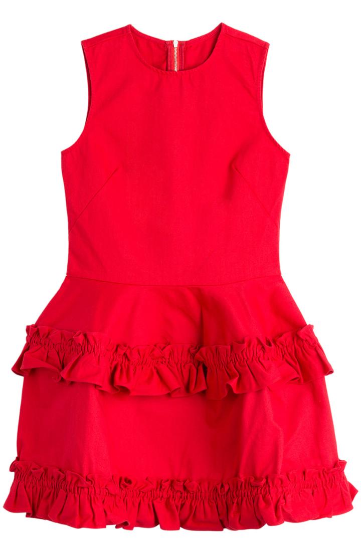 J Brand X Simone Rocha Denim Dress With Frill