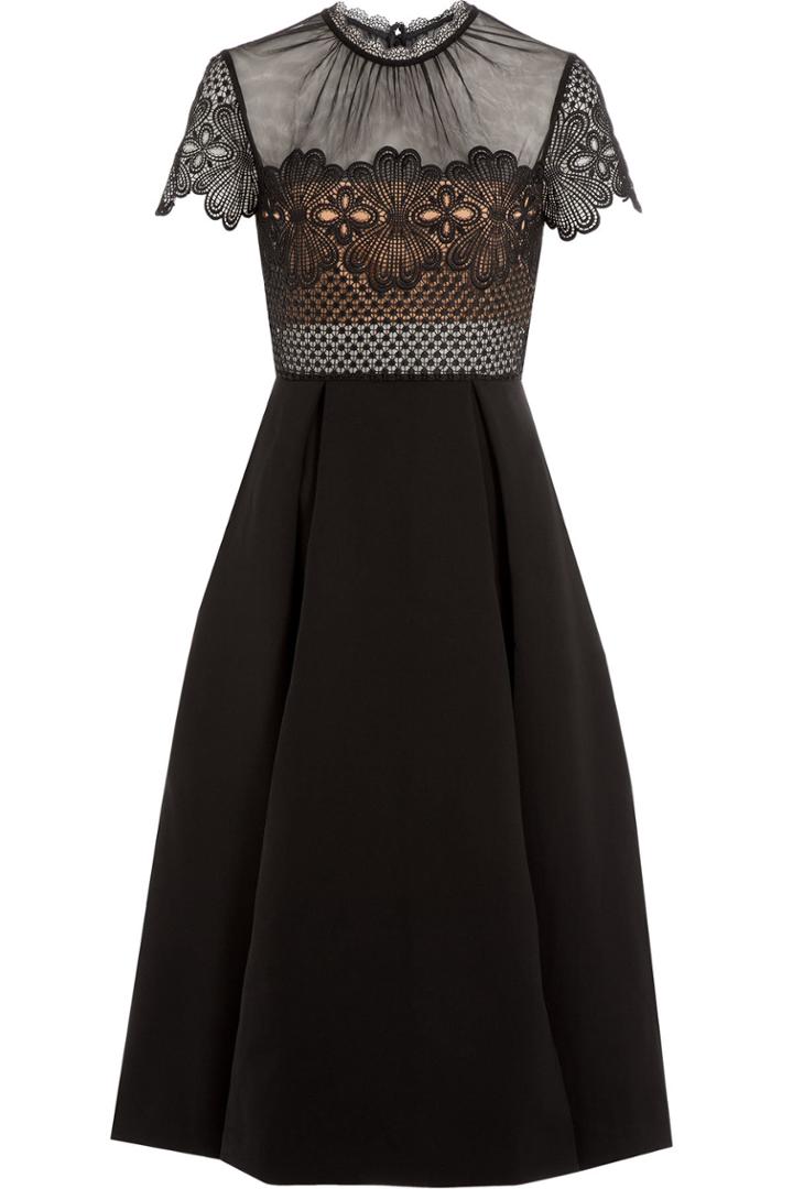 Self-portrait Self-portrait Felicia Embroidered Midi Dress