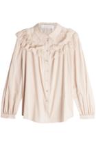 See By Chloé See By Chloé Cotton Voile Blouse With Lace