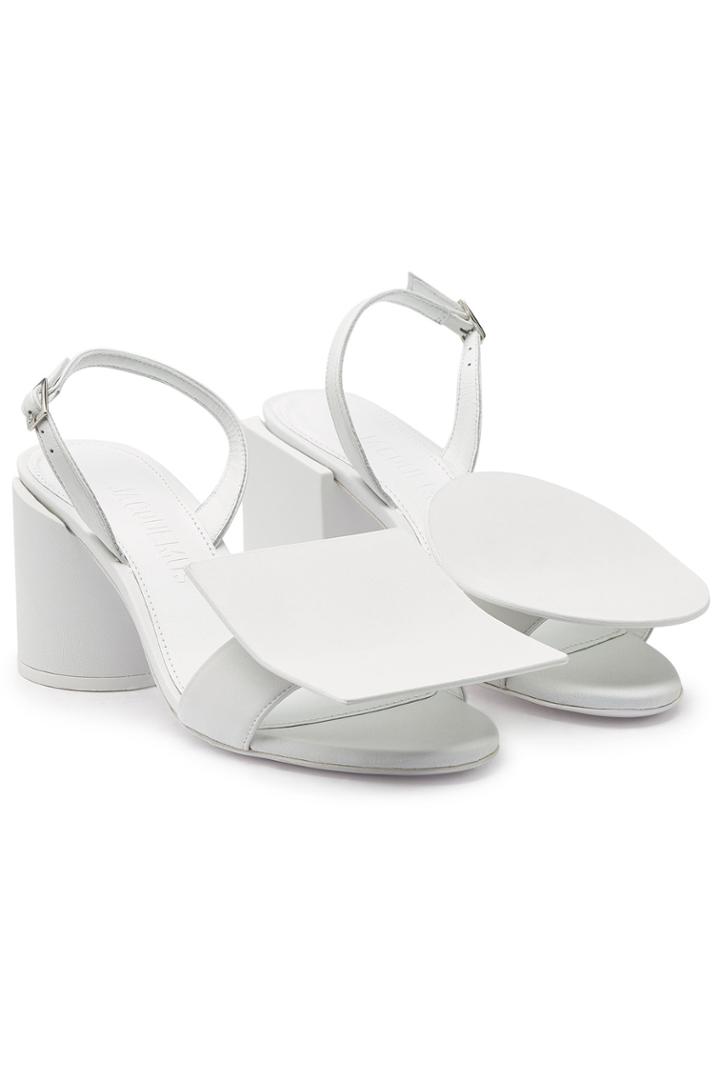 Jacquemus Jacquemus Leather Les Rond Carre Sandals