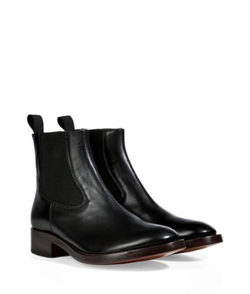 Lautre Chose Leather Chelsea Boots In Black