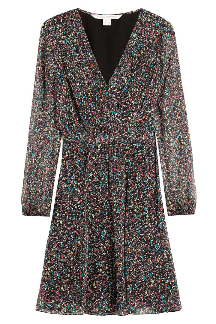 Diane Von Furstenberg Diane Von Furstenberg Printed Silk Chiffon Dress - None