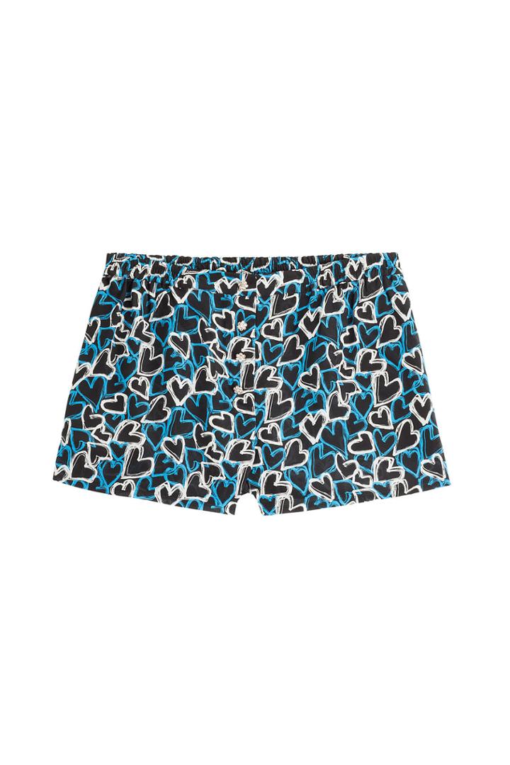 Emanuel Ungaro Emanuel Ungaro Silk Heart Print Shorts