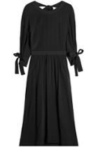 Rosetta Getty Rosetta Getty Midi Dress With Knotted Sleeves And Open Back