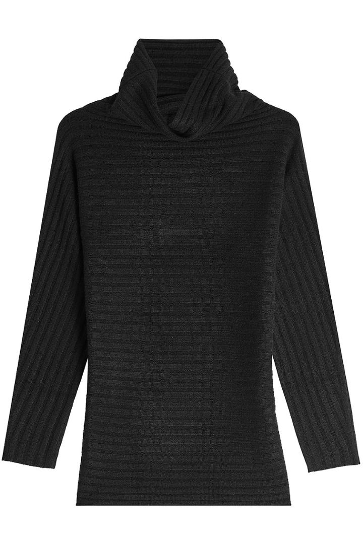 Max Mara Max Mara Ribbed Cashmere Turtleneck Pullover