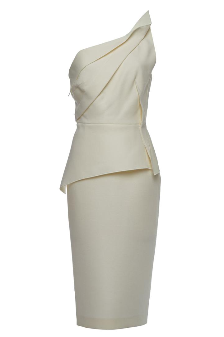 Roland Mouret Roland Mouret Mendes Asymmetric Wool Dress