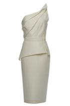 Roland Mouret Roland Mouret Mendes Asymmetric Wool Dress