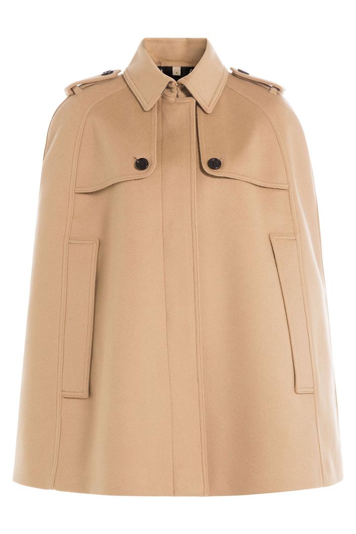 Burberry London Burberry London Wool Cape With Cashmere - Camel