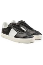 Valentino Valentino Gazelle Leather Sneakers With Rockstuds