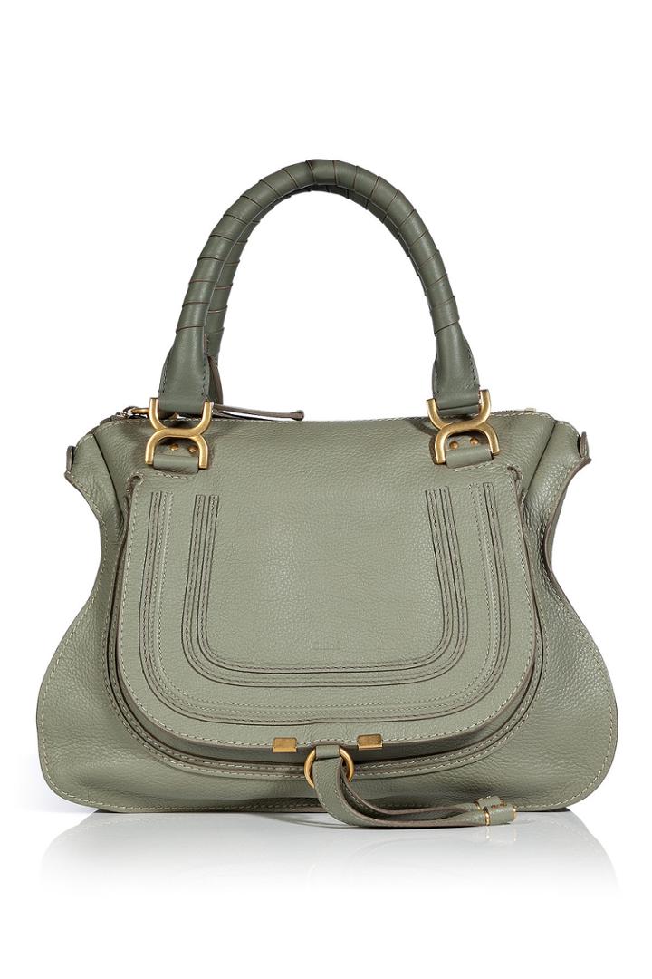 Chloé Chloé Toscana Cypress Leather Marcie Shoulder Bag