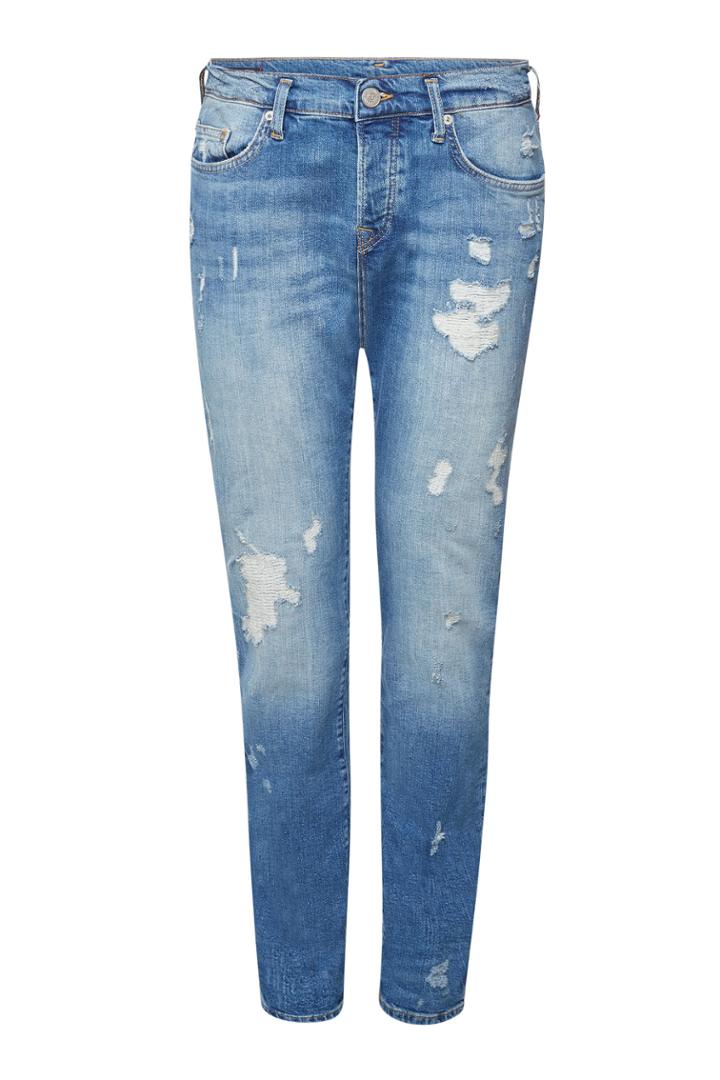 True Religion True Religion Rocco Slim Jeans With Distressed Detail