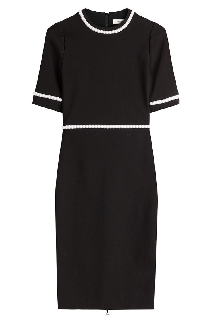 Mugler Mugler Embellished Jersey Dress - Black