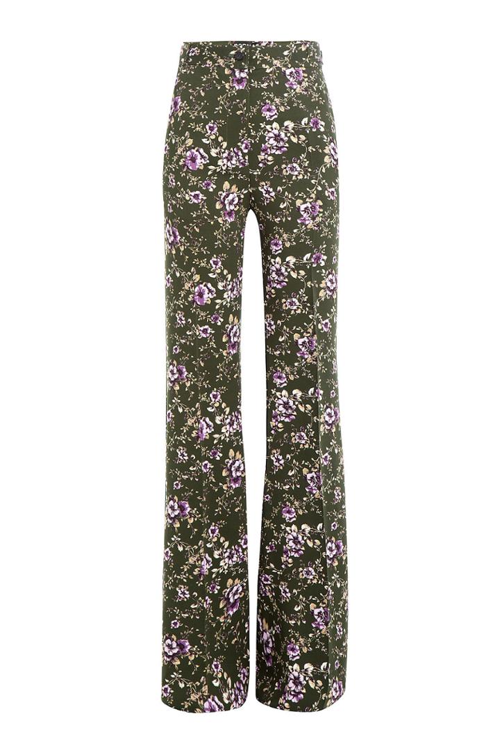 Rochas Rochas Printed Wide Leg Pants