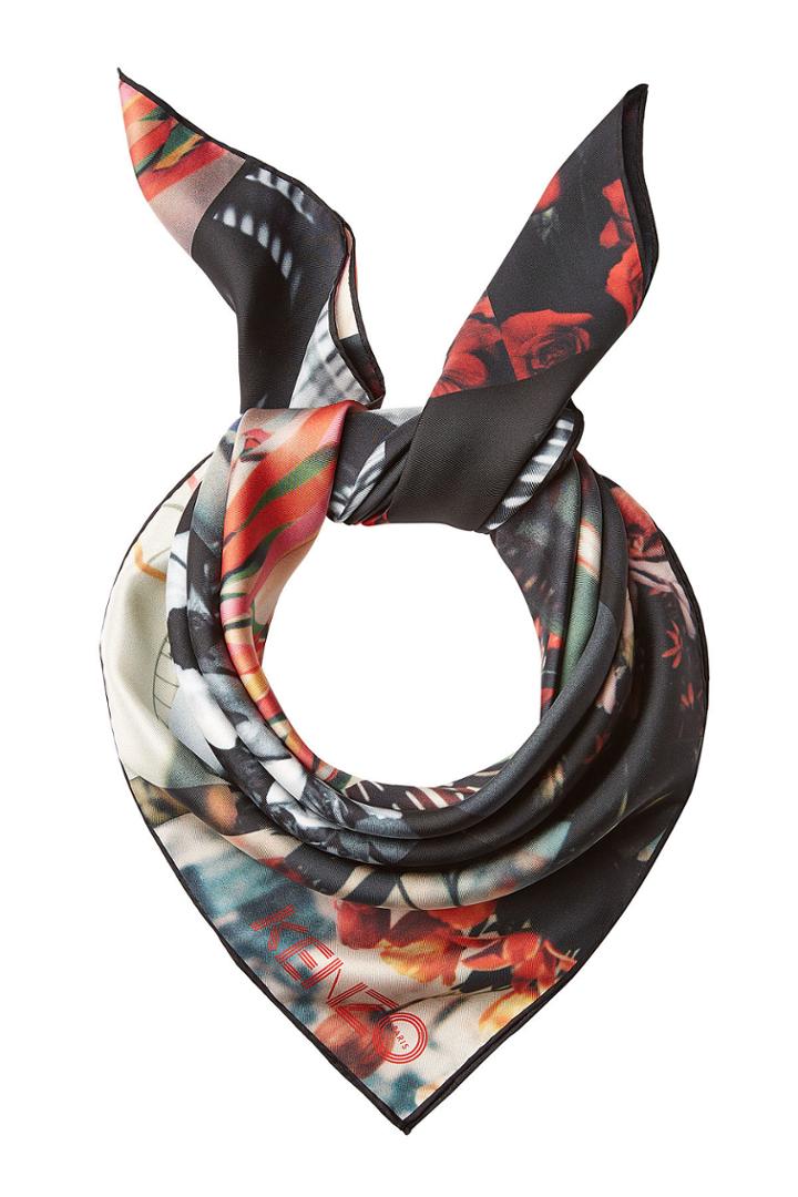 Kenzo Kenzo Printed Silk Scarf