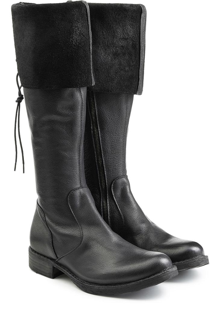 Fiorentini & Baker Fiorentini & Baker Fold-over Leather Boots - Black