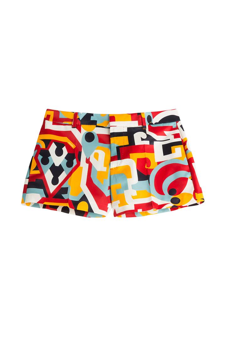Dsquared2 Dsquared2 Printed Silk Shorts - Multicolored